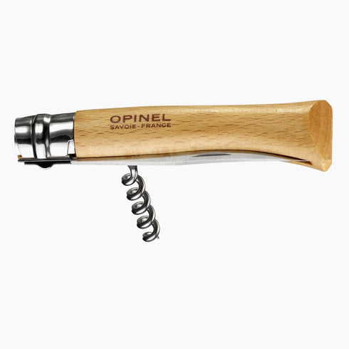 Opinel N°10 Tire-Bouchon 10號不鏽鋼木柄摺刀 (連紅酒開瓶器)